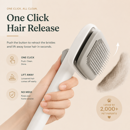 Nuvipet Self-Cleaning Pet Brush