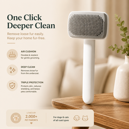 Nuvipet Self-Cleaning Pet Brush